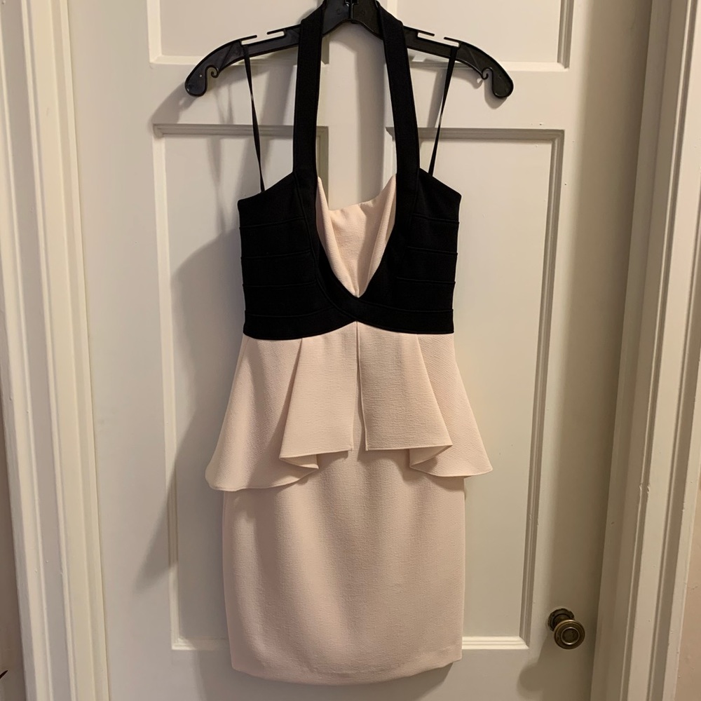 BCBG Black and Ivory Dress